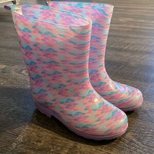 Mermaid rain boots